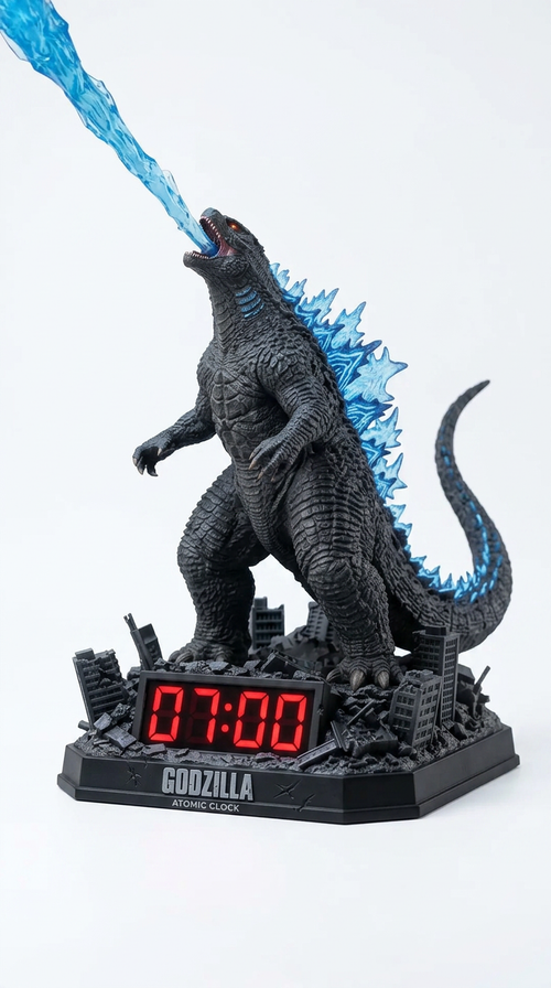 Godzilla alarm clock